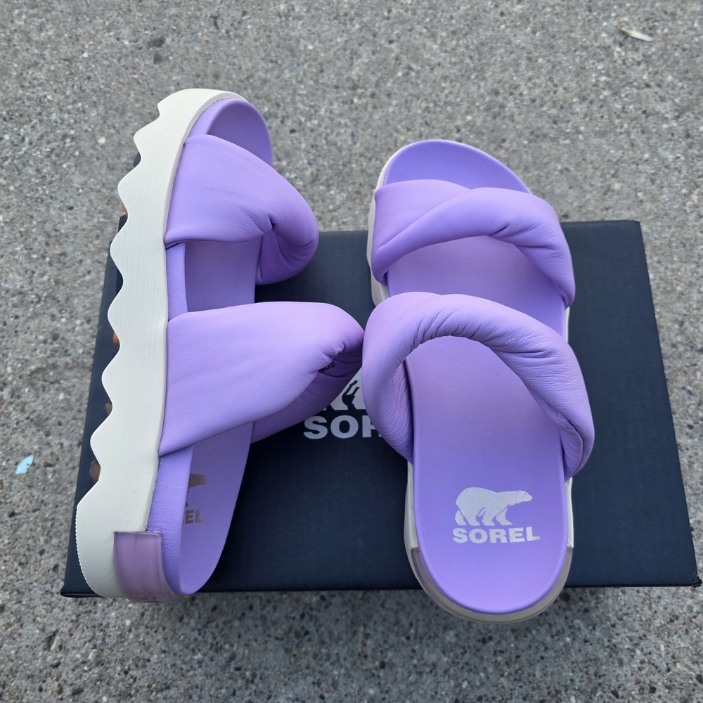 Sorel Women's Purple Slide Size 8 Sandals - Picture 5 of 8